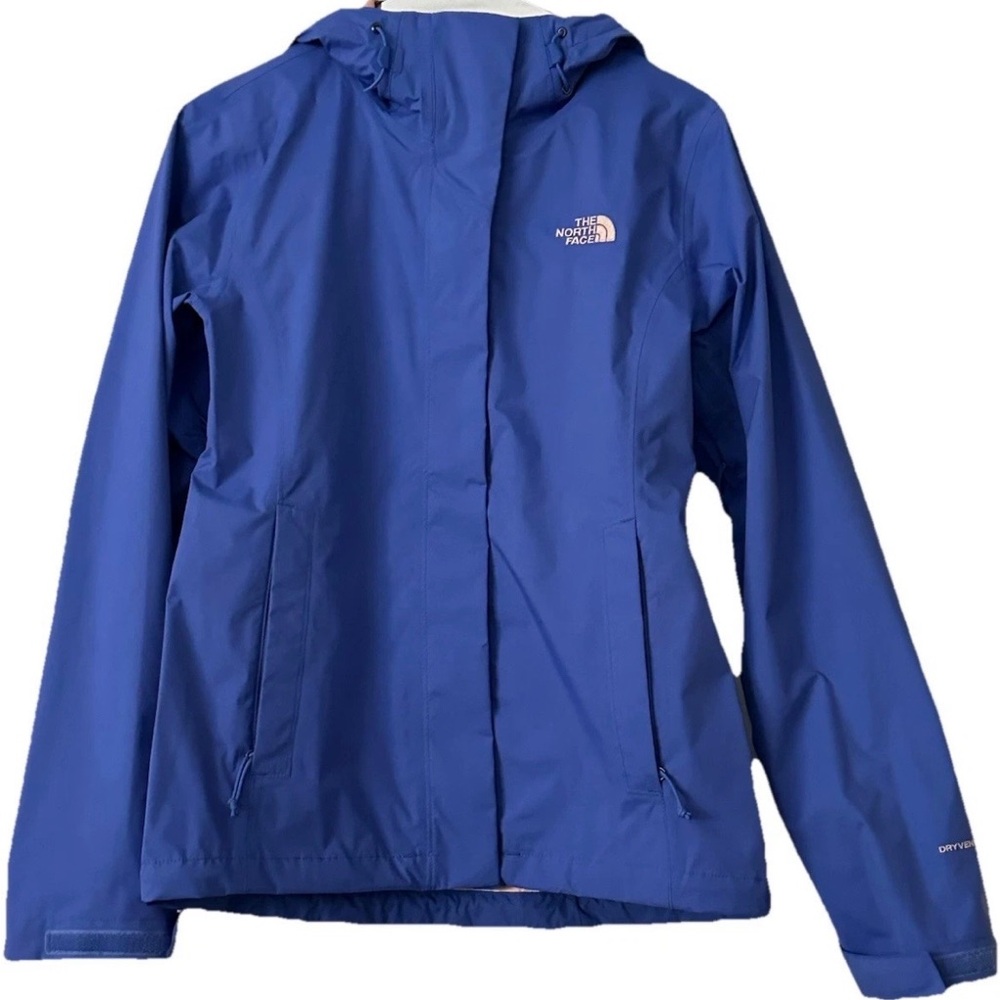 The North Face Women's Royal Blue Waterproof Hooded Jacket